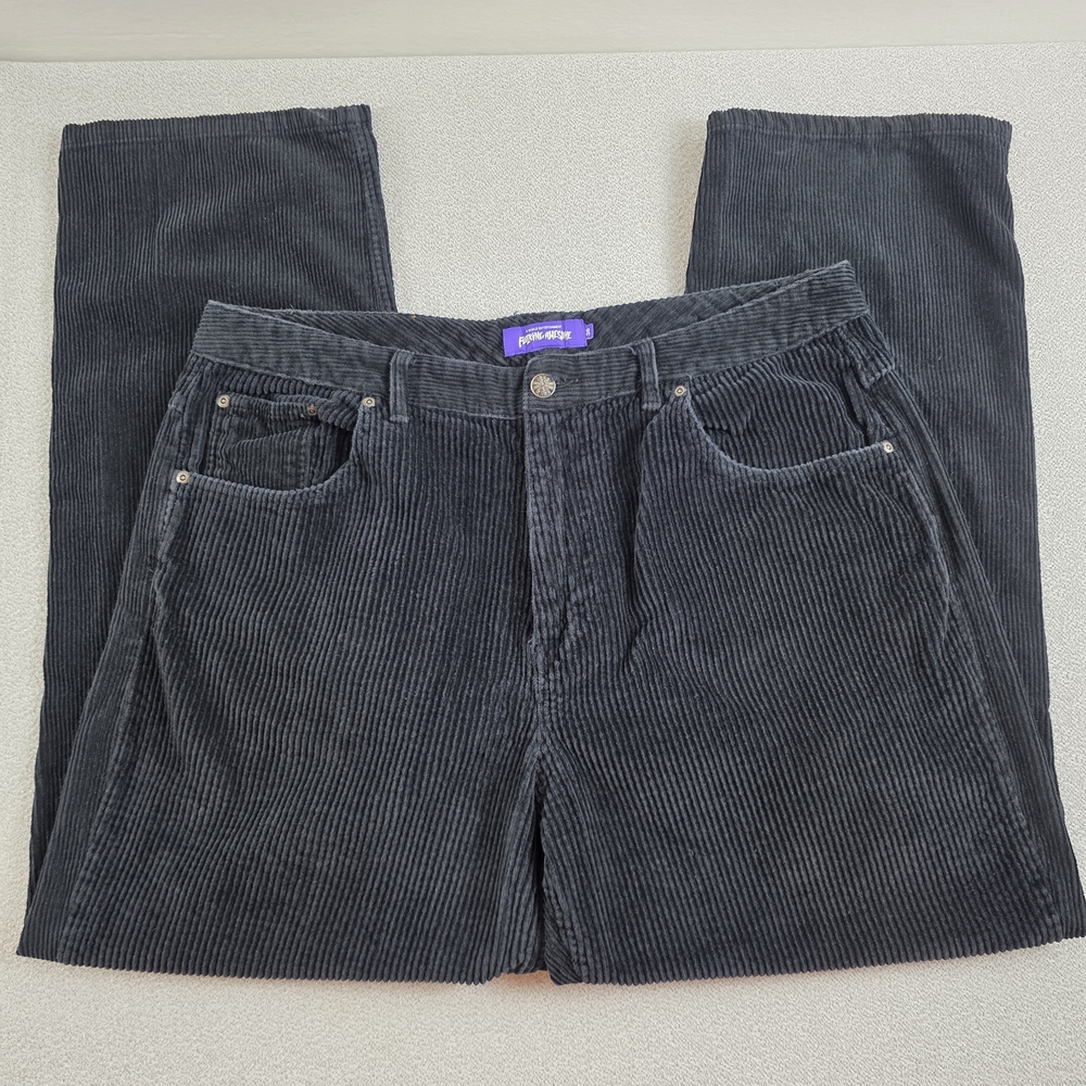 FA World Entertainment Corduroy Utility Pants Black Skater 36